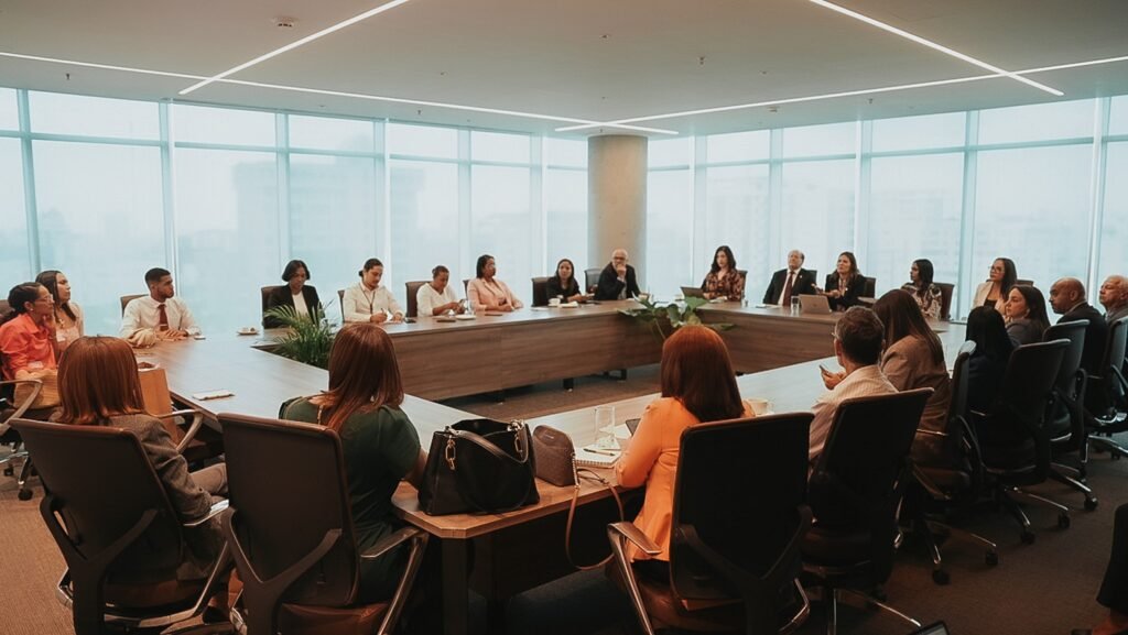 La imagen actual no tiene texto alternativo. El nombre del archivo es: Asistentes-al-encuentro-de-prensa-con-editores-econoimicos.jpg